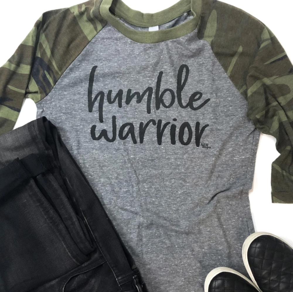 NWT Humble Warrior Raglan T-Shirt